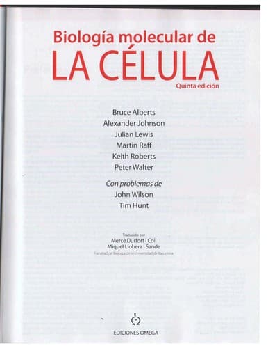 Biologi a molecular de la ce lula