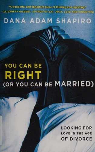 You can be right (or you can be married)