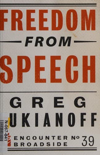 Freedom from speech