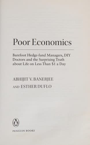 Poor Economics