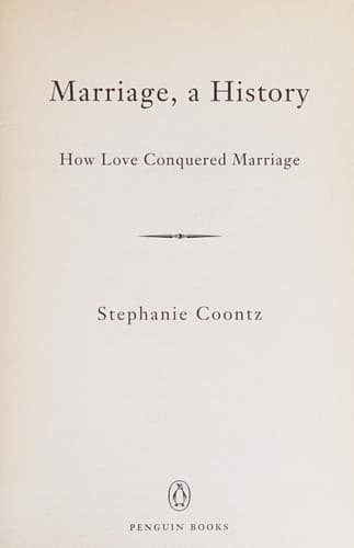 Marriage, a history