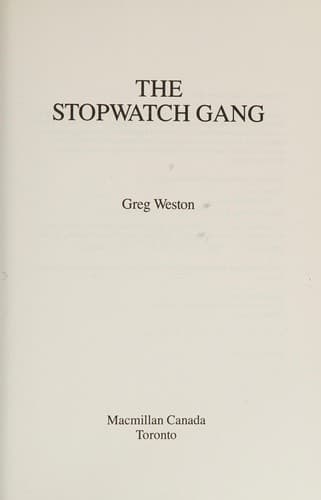 The stopwatch gang