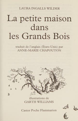Wilder/Petite Maison Ds Grands Bois (French Edition)