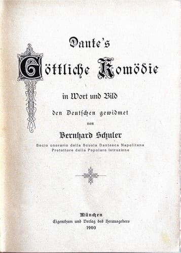 Dante Allighieri's Göttliche Komödie