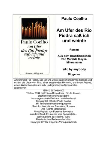 Am Ufer des Rio Piedra saß ich und weinte